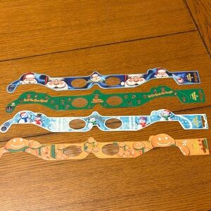 Festive Holiday 3D Glasses Set